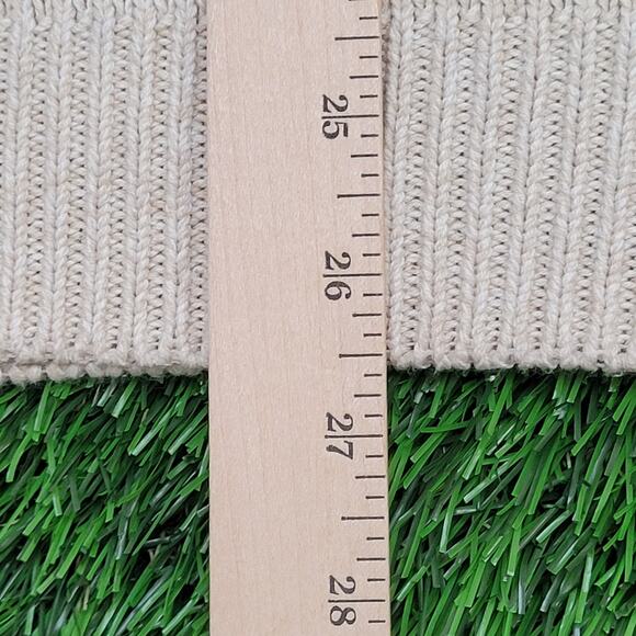 IZOD Collared Sweater Large 21x27 Beige Blue - Picture 12 of 12